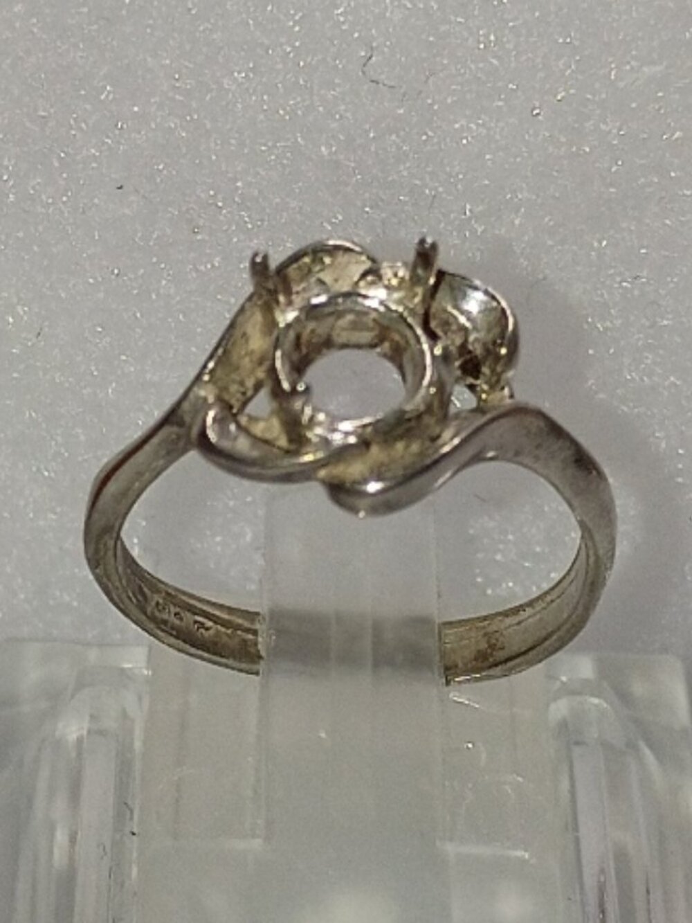 Set of 3 Solid Sterling Silver 6mm Round Ring Castings - Picture 2 of 10
